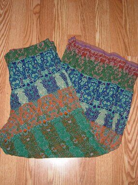 Unity Multi-Color BOHO Wide Leg Pants 1X